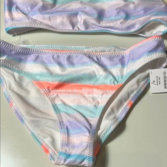 Lucky Brand Kids Swimwear Set in Pastel Rainbow - Picture 3 of 4